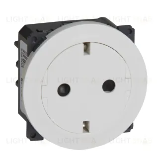 Legrand Celiane2 Бел Розетка с плоской лицевой панелью с/з, безвинт зажим 67166 67166