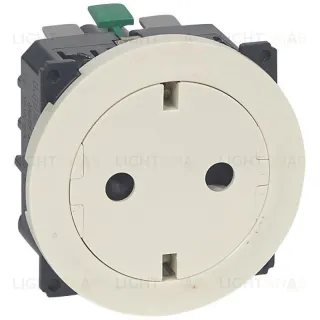 Legrand Celiane2 Беж Розетка с плоской лицевой панелью с/з, безвинт зажим 67169 67169