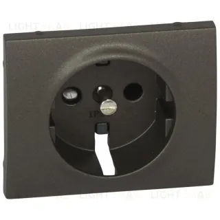 Legrand Galea Life Темная Бронза Накладка розетки с/з, с защитными шторками 771221 771221