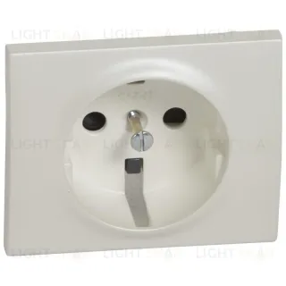Legrand Galea Life Жемчуг Накладка розетки с/з, с защитными шторками 771521 771521
