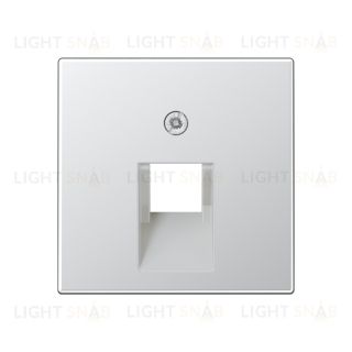 Jung A 500 Алюминий накладка 1-ой наклонной ТЛФ/комп розетки A569-1PLUAAL A569-1PLUAAL