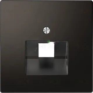 Лицевая панель для розеток разъемом RJ45 Merten D-life антрацит MTN4521-6034 MTN4521-6034