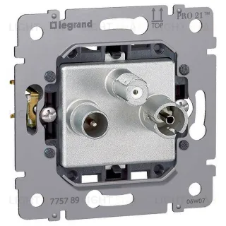 Legrand PRO 21 Мех Розетка TV-FM-SAT 1,5 dB для Galea Life 775789 775789