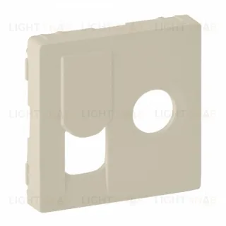 Valena Life Лицевая панель розетки TV- интернет RJ45, слоновая кость 754831 754831