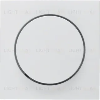 Центральная панель с регулирующей кнопкой для поворотного диммера, S.1, цвет: полярная белизна, глянцевый 11378989 11378989