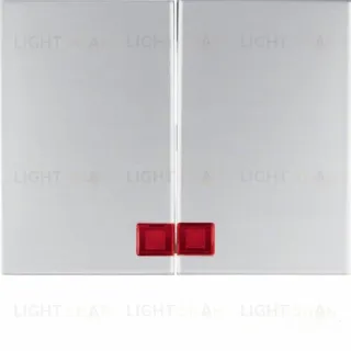 Клавиши с красной линзой, K.5, цвет: алюминий 14377003 14377003