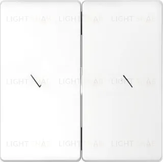 Клавиша двойная для жалюзи Merten D-life белый лотос MTN3855-6035 MTN3855-6035