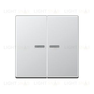 Jung A 500 Алюминий клавиша 2-я с подсветкой A595KO5AL A595KO5AL