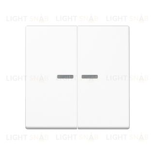 Jung A 500 Белая клавиша 2-я с подсветкой A595KO5WW A595KO5WW