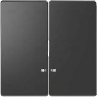 Клавиша двойная с окошком Merten D-life антрацит MTN3420-6034 MTN3420-6034