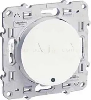 Переключатель 1-клавишный с подсветкой LED Schneider Electric Odace Белый S52R263 S52R263