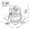 Встраиваемый светодиодный светильник RUDO VL31519 - 1