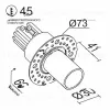 Встраиваемый светодиодный светильник OITY FL VL31491 - 1