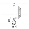 Подвесной светильник DUZY W 55 VL32517 - 2