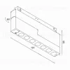 Магнитный трековый светильник HAN CS BK цвет черный VL32210 - 2