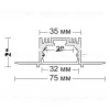 Профиль встраиваемый под шпаклевку HMERA VL32385 - 2