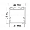 Алюминиевый накладной профиль TUNAY BK VL32406 - 2