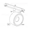 Магнитный трековый светильник ULI BK VL32360 - 2