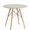 Стол Eames DSW NEW D80 бежевый УТ000038040 - 2