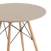 Стол Eames DSW NEW D80 бежевый УТ000038040 - 3