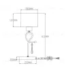 Настольная лампа Moderli V2561-1T Chilly 1*E27*60W УТ000021544 - 2