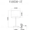 Лампа настольная Moderli V10530-1T Visalia УТ000035787 - 2