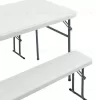 Комплект стола и двух скамеек Кейт белый УТ000036671 - 4