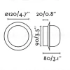 Настенный/потолочный светильник May коралловый LED 4W 2700K 119347 - 2