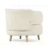Кресло Luisa из белой ткани букле с ножками из массива каучукового дерева 110429 - 10