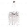  Люстра Cloyd SULAWESI C8 / Ø61 см - серебро темн. - прозрачн. стекло (арт.10394)  10394 - 1