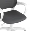 Кресло офисное Topchairs ST-BASIC-W серая ткань крестовина белый пластик УТ000036061 - 2