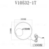 Лампа настольная Moderli V10532-1T Toledo УТ000035789 - 5