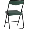 Складной стул Джонни экокожа зелёный каркас черный матовый УТ000035364 - 6