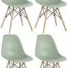 Стул Eames DSW серо-зеленый x4 УТ000035179 - 1