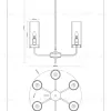 Потолочная люстра на штанге Moderli V10020-6P Metric УТ000034696 - 5