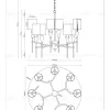 Люстра подвесная Moderli V10030-8P Luiza УТ000034699 - 5