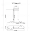 Светодиодный подвесной светильник Moderli V5060-PL Eclipce УТ000026073 - 3