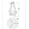 Светодиодная подвесная люстра Moderli V2915-PL Lama LED 174W УТ000021655 - 7