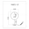 Настольная лампа Moderli V4071-1T Sachara УТ000026038 - 2