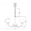 Люстра подвесная Moderli V2590-5P Saudy 5*E14*60W УТ000021559 - 2