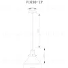 Подвесной светильник Moderli V1650-1P Single 1*E27*60W УТ000017113 - 6