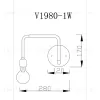 Настенный светильник Moderli V1980-1W Viona 1*E27*60W УТ000017179 - 2