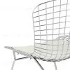 Стул обеденный Bertoia хромированный с белой подушкой УТ000004219 - 7