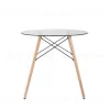 Стол Eames DSW D80 стеклянный УТ000002046 - 2