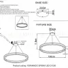Люстра FENDO FERNANDO SP88W LED D1000 BLACK/GOLD - 3