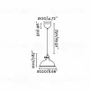 Подвесной светильник Faro Pepper beige 64166 64166 - 2