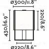 Лампа настольная Drum black+grey 24020-32 24020-32 - 3