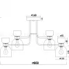 Люстра ILAS  FR5094PL-08G - 2