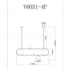 Подвесной светильник Moderli V6031-4P Krona УТ000026089 - 2