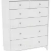 Комод 6 Вествик с шестью выдвижными ящиками,массив сосны, цвет белый 414035002300 - 1